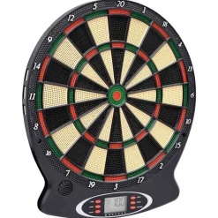 vidaXL Dartbord elektrisch met darts polypropeen zwart