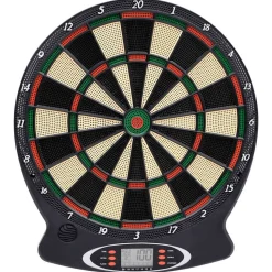 vidaXL Dartbord elektrisch met darts polypropeen zwart