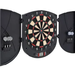vidaXL Dartbord elektrisch met darts polypropeen zwart