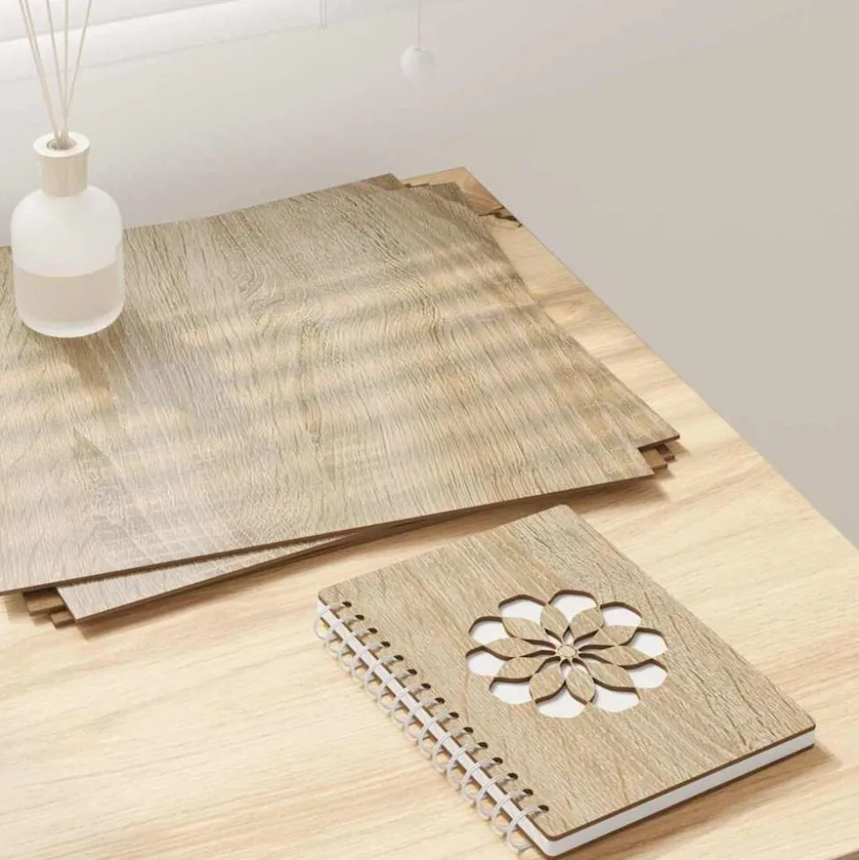 vidaXL Decorpanelen 12 pcs Sonoma Eiken 30 x 30 x 0,27 cm Bewerkt hout