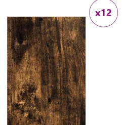 vidaXL Decorpanelen 12 pcs Gerookt eiken 30 x 42 x 0.27 cm