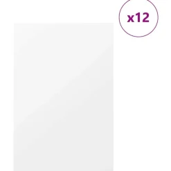 vidaXL Decorpanelen 12 pcs Wit 40 x 60 x 0.27 cm Bewerkt hout