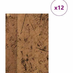 vidaXL Decorpanelen 12 pcs Oudhout 15 x 21 x 0.27 cm Bewerkt hout