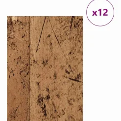 vidaXL Decorpanelen 12 pcs Oudhout 30 x 42 x 0.27 cm Bewerkt hout