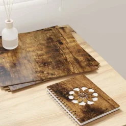 vidaXL Decorpanelen 12 pcs Gerookt eiken 30 x 30 x 0,27 cm