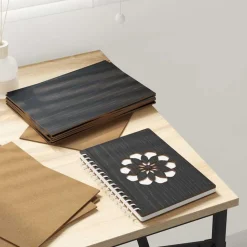 vidaXL Decorpanelen 12 pcs Zwart Eiken 15 x 21 x 0.27 cm Bewerkt hout