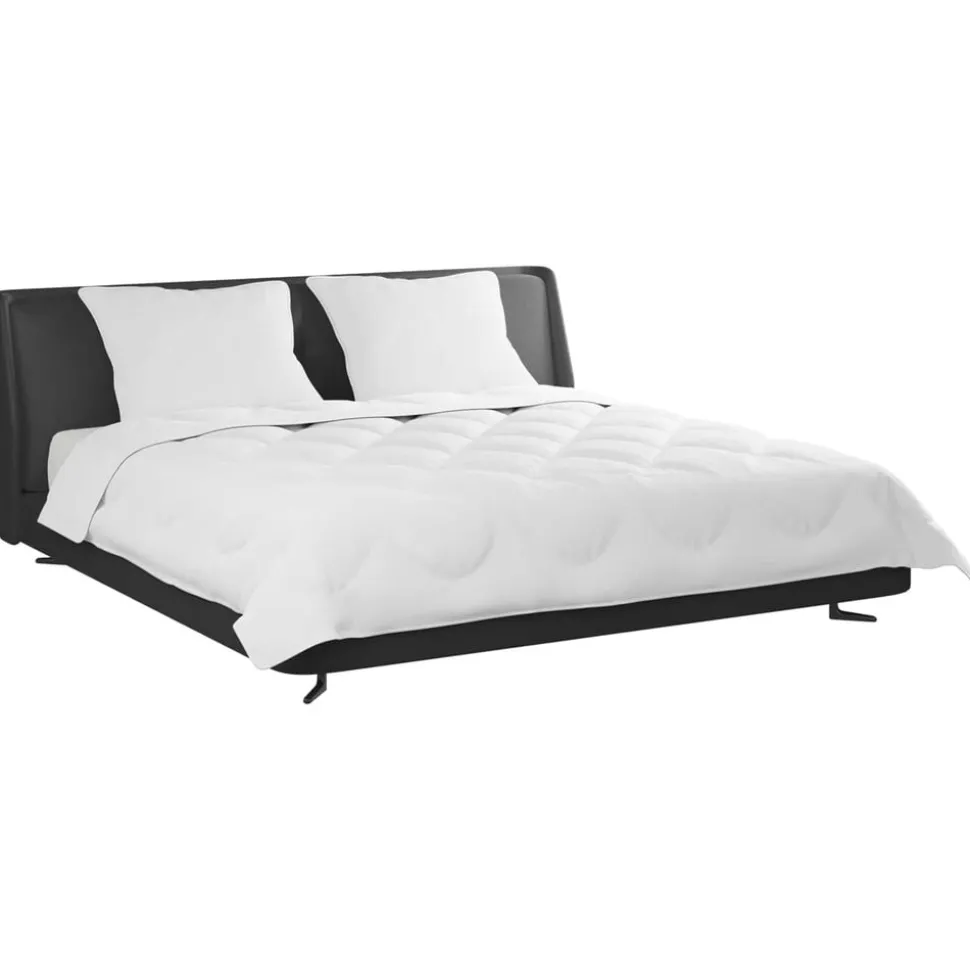 vidaXL Dekbed met kussen 3 pcs Wit Microvezel
