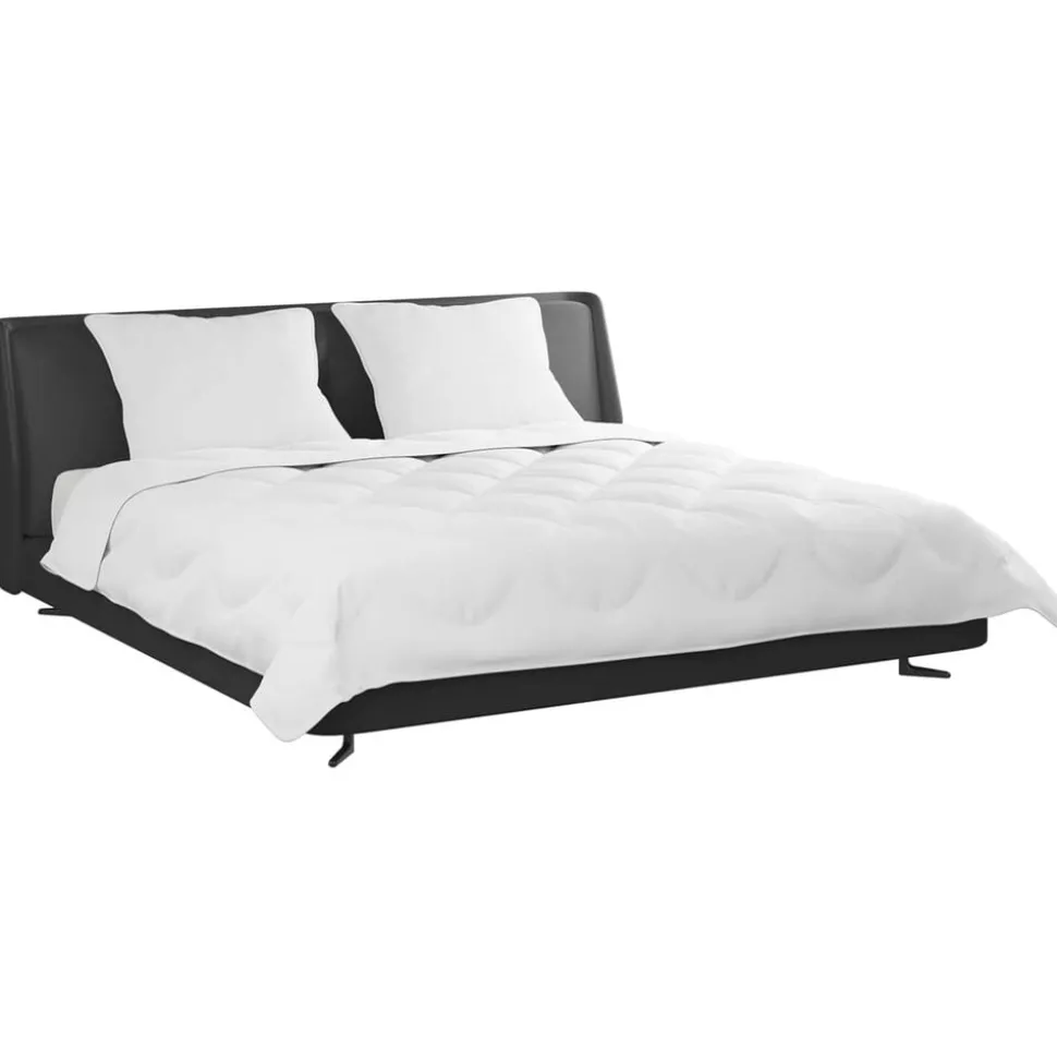 vidaXL Dekbed met kussen 3 pcs Wit Microfibre