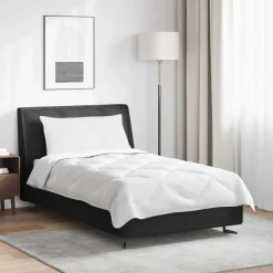 vidaXL Dekbed met kussen 2 pcs Wit Microvezel