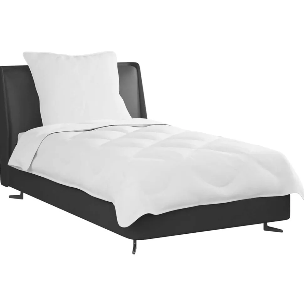 vidaXL Dekbed met kussen 2 pcs Wit Microvezel