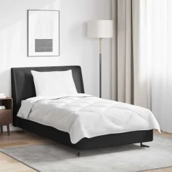 vidaXL Dekbed met kussen 2 pcs Wit Microvezel