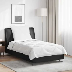 vidaXL Dekbed met kussen 2 pcs Wit Microvezel