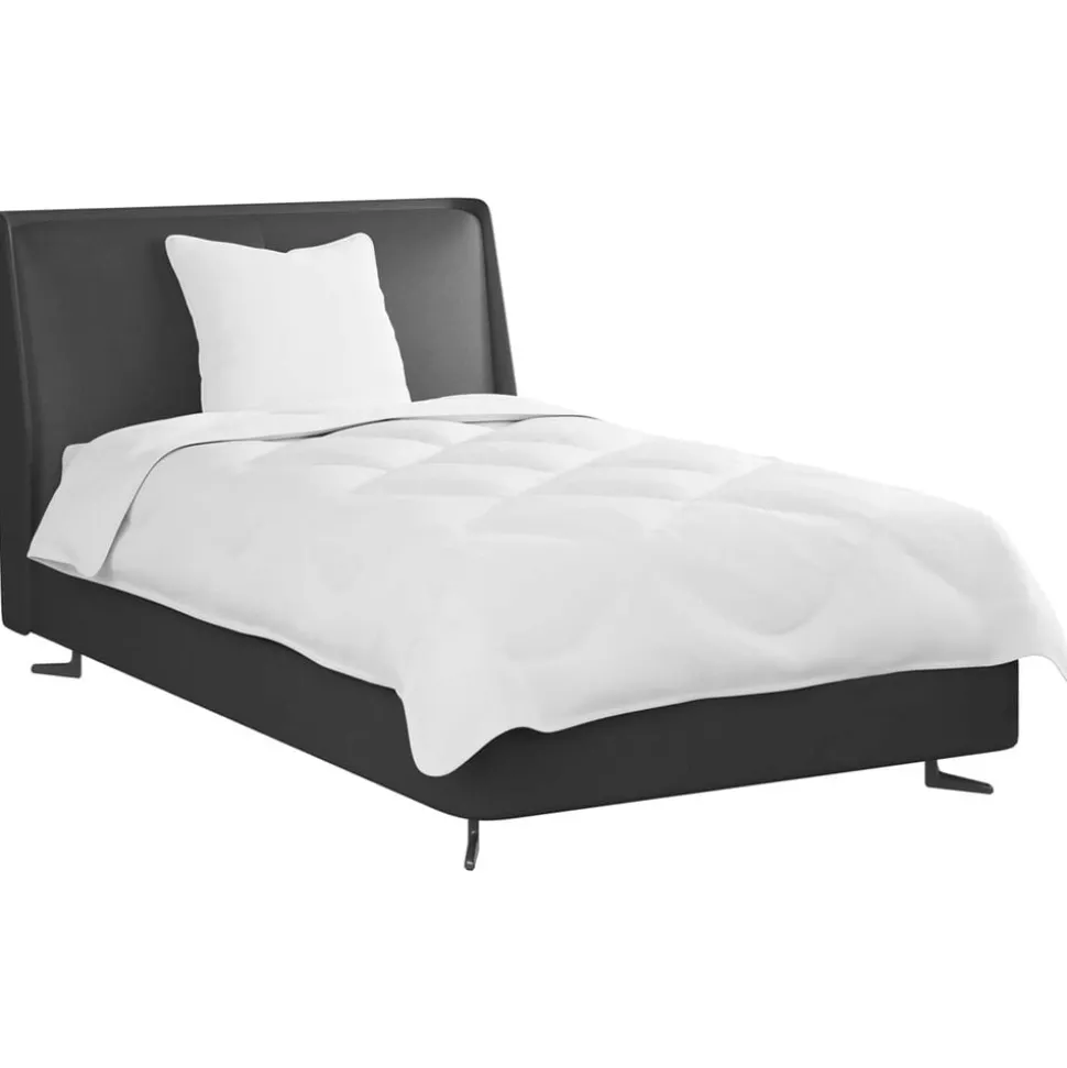 vidaXL Dekbed met kussen 2 pcs Wit Microvezel