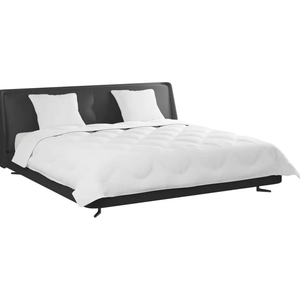 vidaXL Dekbed met kussen 3 pcs Wit Microfibre