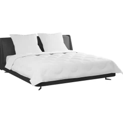vidaXL Dekbed met kussen 3 pcs Wit Microvezel