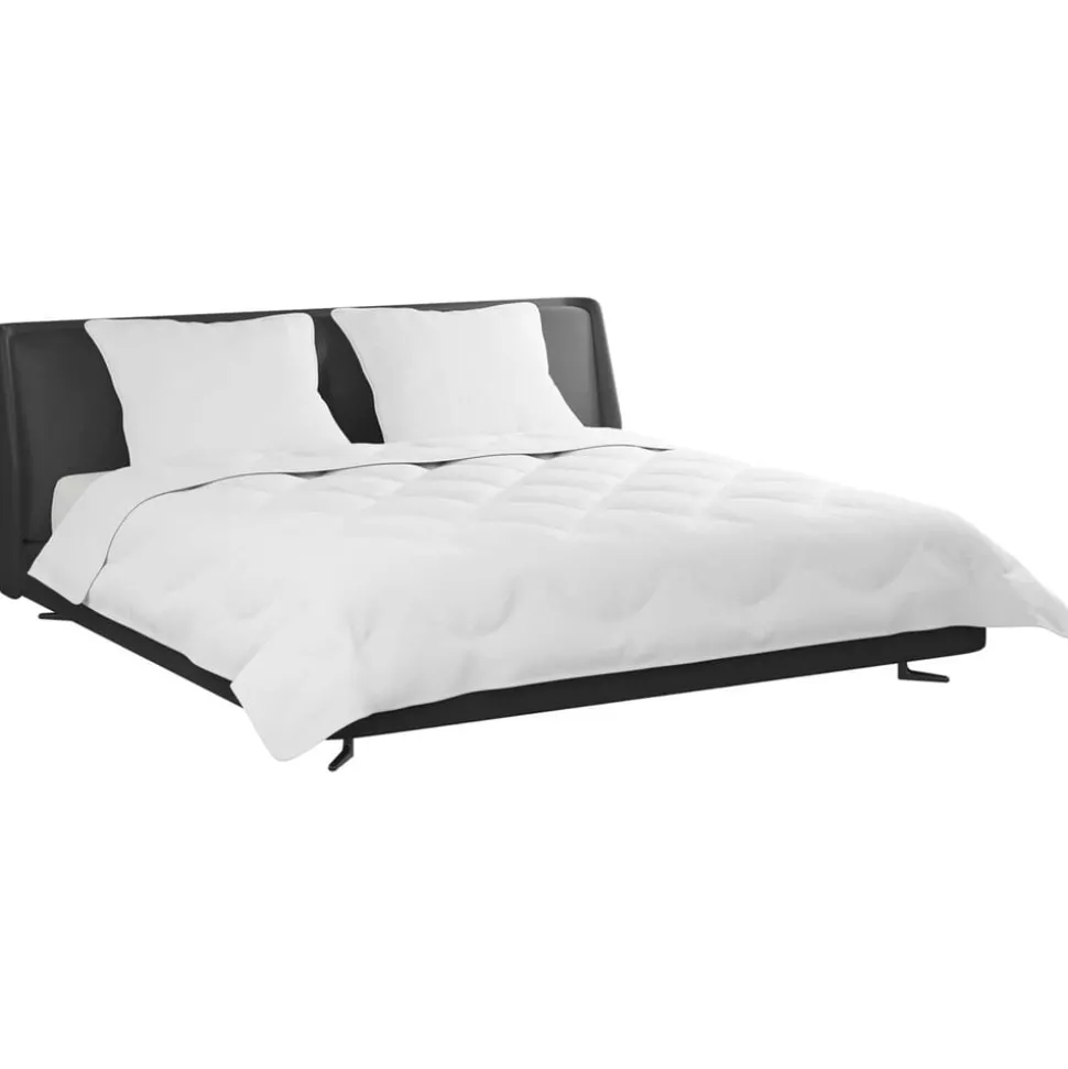 vidaXL Dekbed met kussen 3 pcs Wit Microfibre