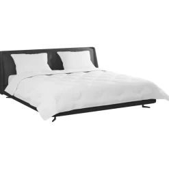 vidaXL Dekbed met kussen 3 pcs Wit Microfibre