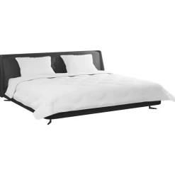 vidaXL Dekbed met Kussens 3 pcs Wit Microfiber en Dons Feather