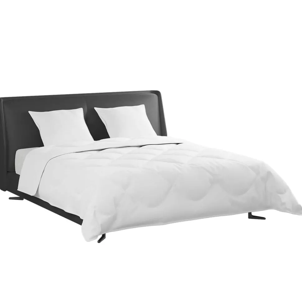vidaXL Dekbed Set met kussen 3 pcs Wit Donsveertjes