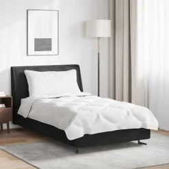 vidaXL Dekbed Set met kussen 2 pcs Wit Microfibre
