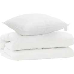vidaXL Dekbed Set met kussen 2 pcs Wit Microfibre