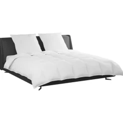 vidaXL Dekbed Set met kussen 3 pcs Wit Donsveertjes