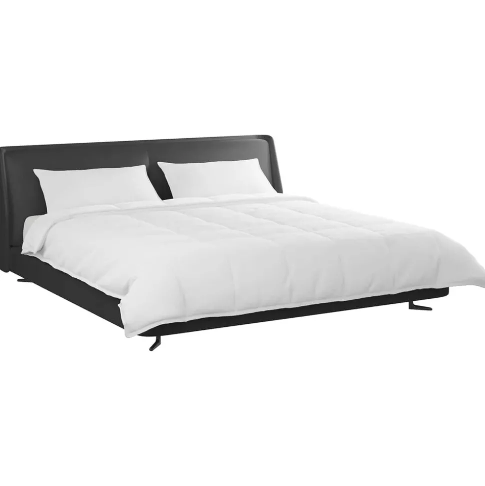 vidaXL Dekbed Set met kussen 3 pcs Wit Donsveertjes