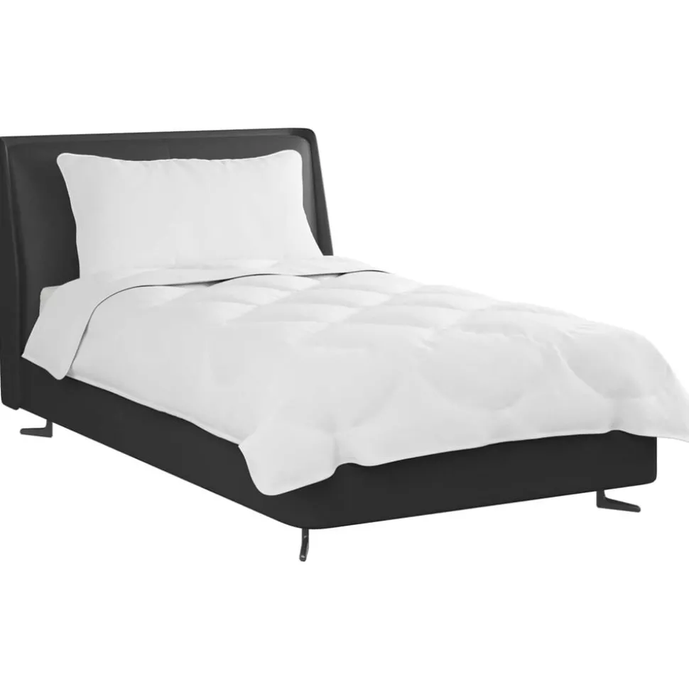 vidaXL Dekbed Set met kussen 2 pcs Wit Microfibre