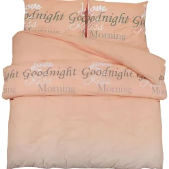 vidaXL Dekbedovertrekset 140x200 cm katoen roze