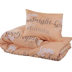 vidaXL Dekbedovertrekset 140x200 cm katoen roze