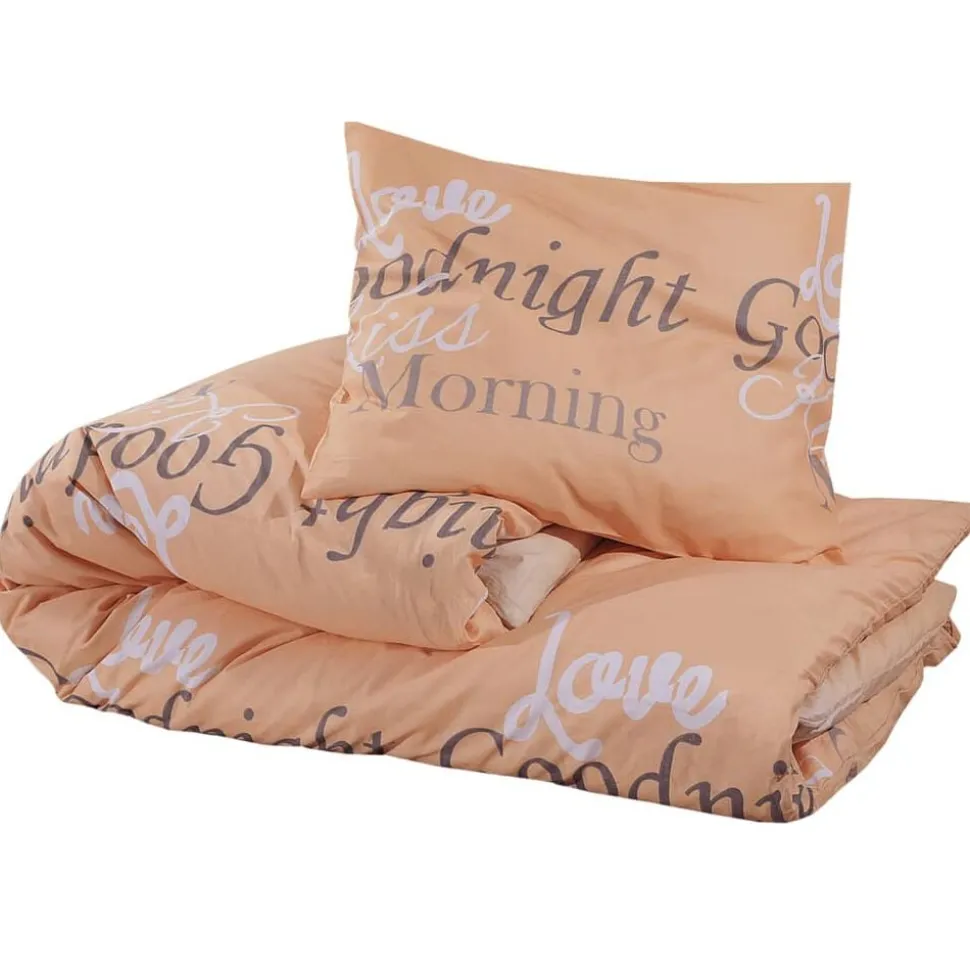 vidaXL Dekbedovertrekset 140x200 cm katoen roze