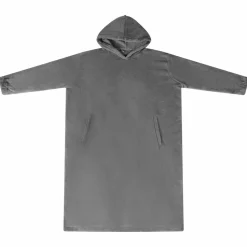 vidaXL Deken hoodie Donkergrijs s Flanel