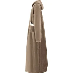 vidaXL Deken hoodie Kameel M Fleece en Flanel