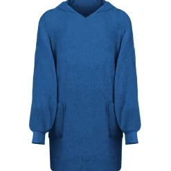vidaXL Deken hoodie KINN Marineblauw L Katoen