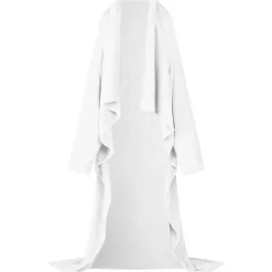 vidaXL Deken hoodie Wit F Flanel