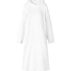 vidaXL Deken hoodie Wit s Flanel