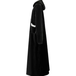 vidaXL Deken hoodie Zwart M Fleece en Flanel