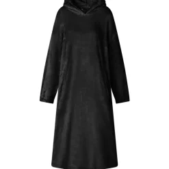 vidaXL Deken hoodie Zwart s Flanel