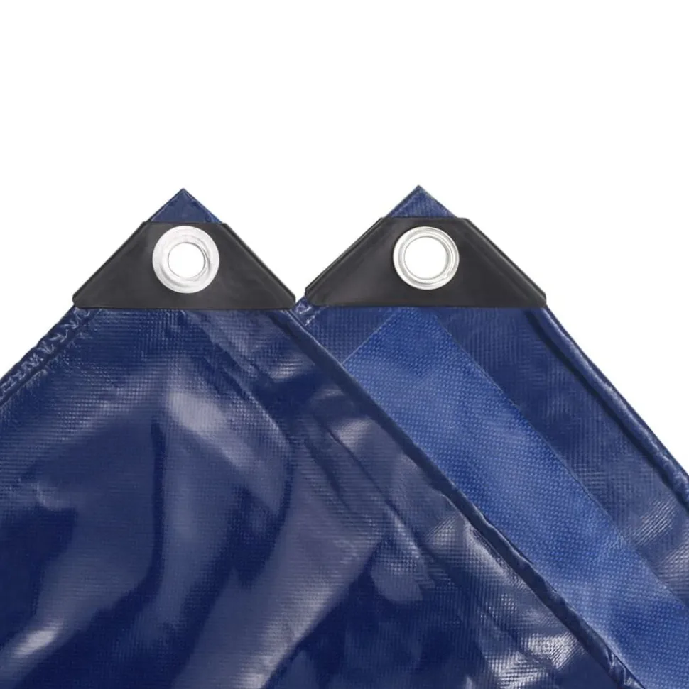 vidaXL Dekzeil 650 g/m² 2x3 m blauw