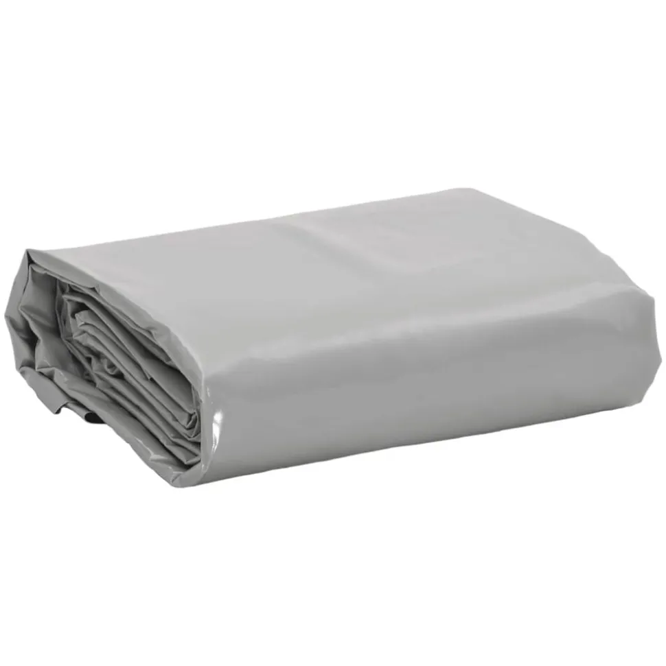 vidaXL Dekzeil 650 g/m² 2x3 m grijs