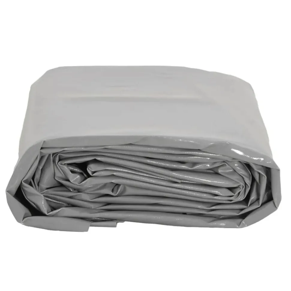 vidaXL Dekzeil 650 g/m² 2x3 m grijs