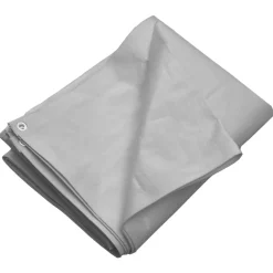 vidaXL Dekzeil 260 g/m² 2x3 m HDPE grijs