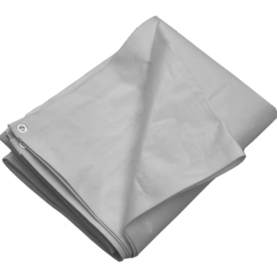 vidaXL Dekzeil 260 g/m² 2x3 m HDPE grijs