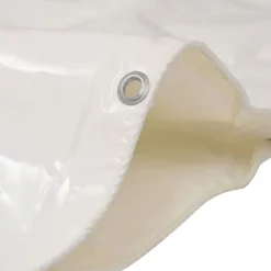 vidaXL Dekzeil 650 g/m² 2x3 m wit