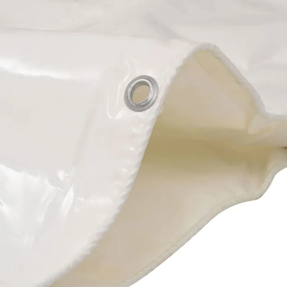 vidaXL Dekzeil 650 g/m² 2x3 m wit