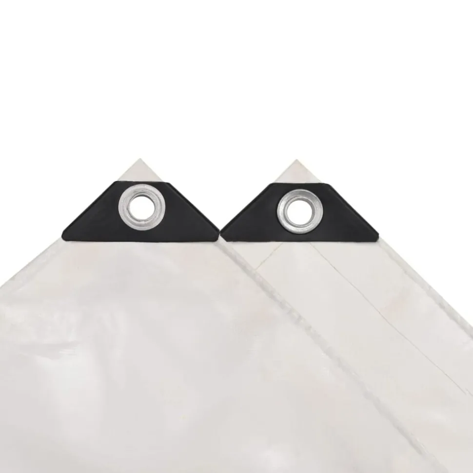 vidaXL Dekzeil 650 g/m² 2x3 m wit