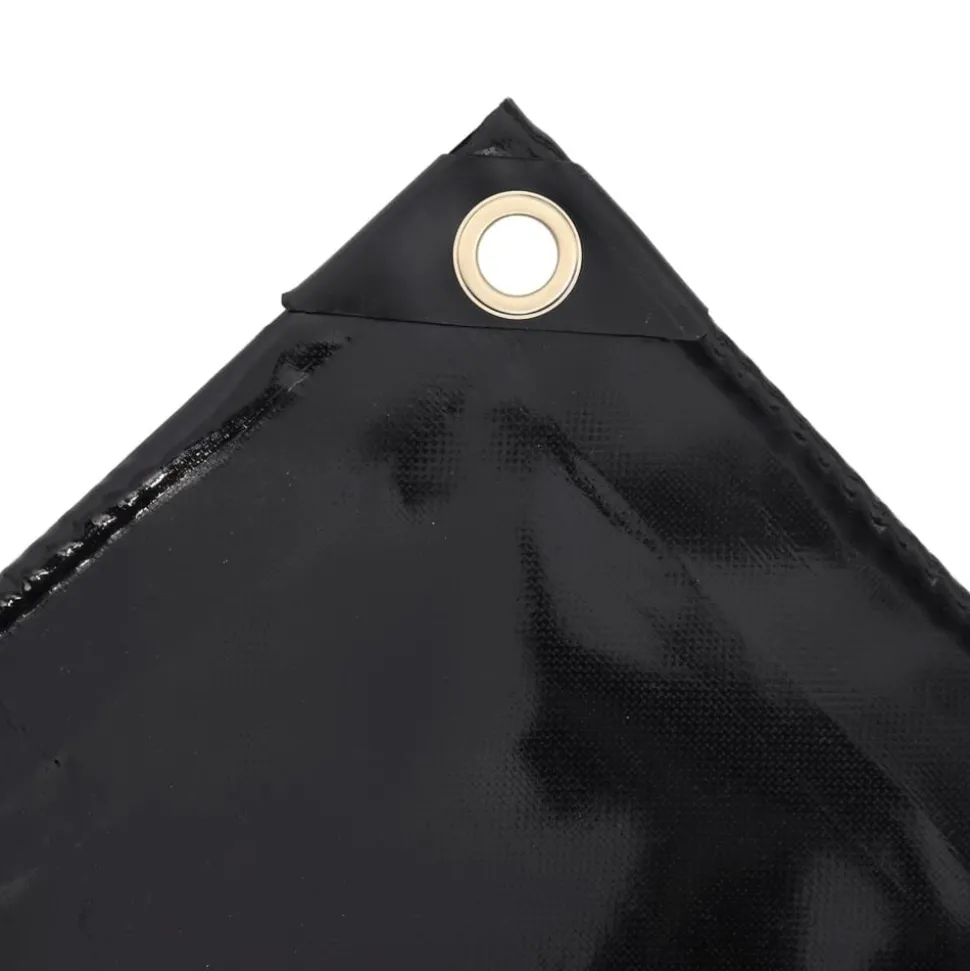 vidaXL Dekzeil 650 g/m² 2x3 m zwart