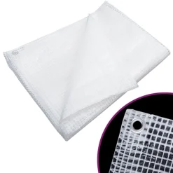 vidaXL Dekzeil leno 140 g/m² 2x3 m wit