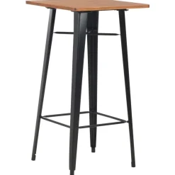 vidaXL 3-delige Barset staal bruin zwart
