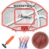 vidaXL 5-delige Basketbalset wandmontage 66x44,5 cm